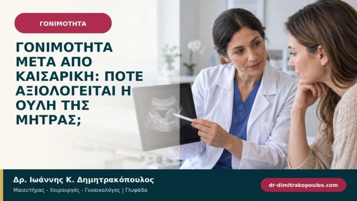 Γονιμότητα μετά από καισαρική: πότε αξιολογείται η ουλή της μήτρας;