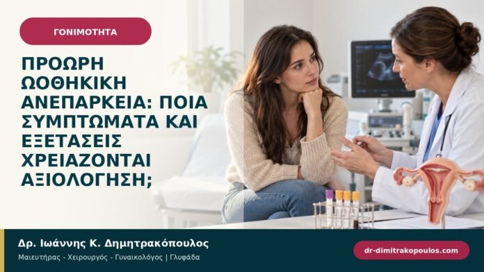 Πρόωρη ωοθηκική ανεπάρκεια: ποια συμπτώματα και εξετάσεις χρειάζονται αξιολόγηση;