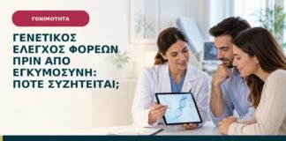 Γενετικός έλεγχος φορέων πριν από εγκυμοσύνη: πότε συζητείται;