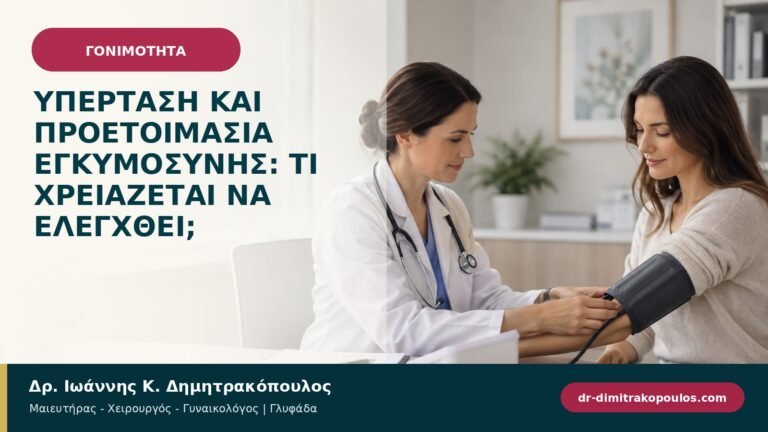 Υπέρταση και προετοιμασία εγκυμοσύνης: τι χρειάζεται να ελεγχθεί;