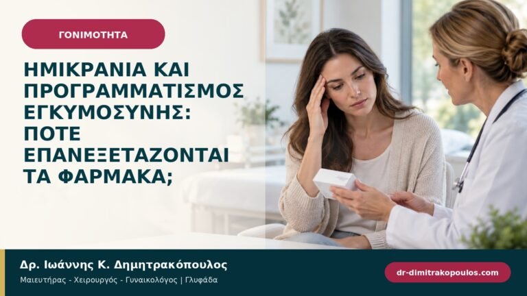 Ημικρανία και προγραμματισμός εγκυμοσύνης: πότε επανεξετάζονται τα φάρμακα;