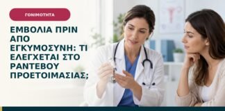 Εμβόλια πριν από εγκυμοσύνη: τι ελέγχεται στο ραντεβού προετοιμασίας;