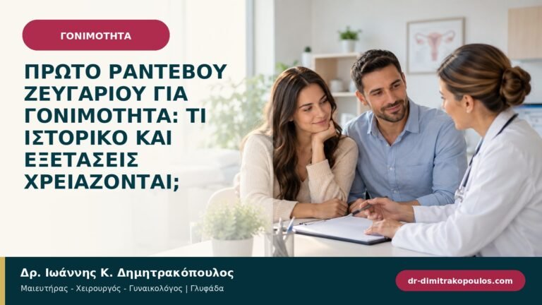 Πρώτο ραντεβού ζευγαριού για γονιμότητα: τι ιστορικό και εξετάσεις χρειάζονται;