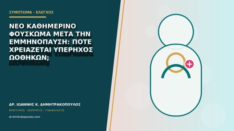 Νέο καθημερινό φούσκωμα μετά την εμμηνόπαυση: πότε χρειάζεται υπέρηχος ωοθηκών;