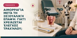 Αιμορραγία μετά τη σεξουαλική επαφή: γιατί χρειάζεται έλεγχος τραχήλου;