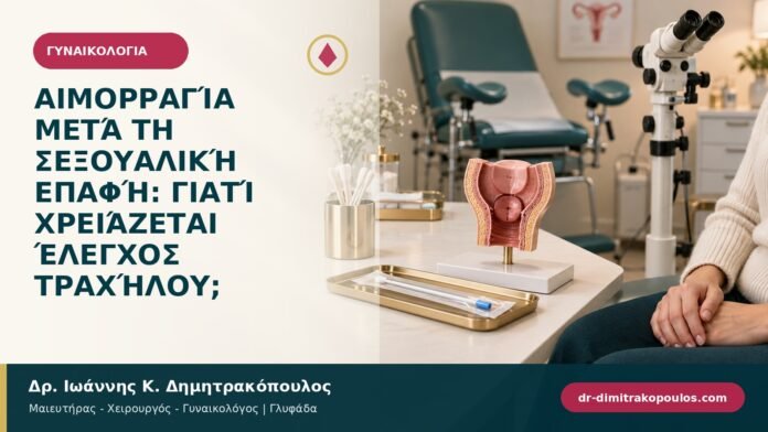 Αιμορραγία μετά τη σεξουαλική επαφή: γιατί χρειάζεται έλεγχος τραχήλου;