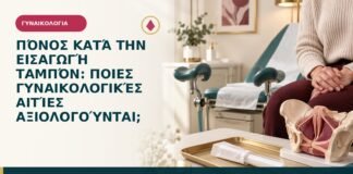 Πόνος κατά την εισαγωγή ταμπόν: ποιες γυναικολογικές αιτίες αξιολογούνται;