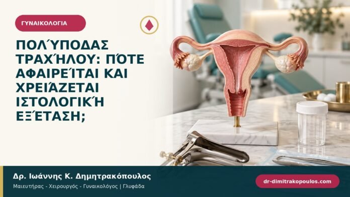 Πολύποδας τραχήλου: πότε αφαιρείται και χρειάζεται ιστολογική εξέταση;