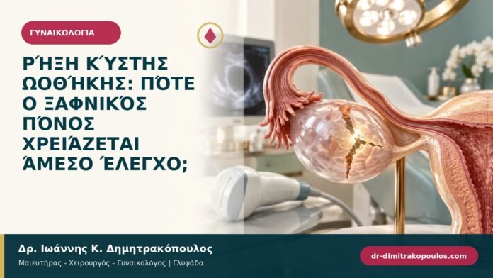 Ρήξη κύστης ωοθήκης: πότε ο ξαφνικός πόνος χρειάζεται άμεσο έλεγχο;