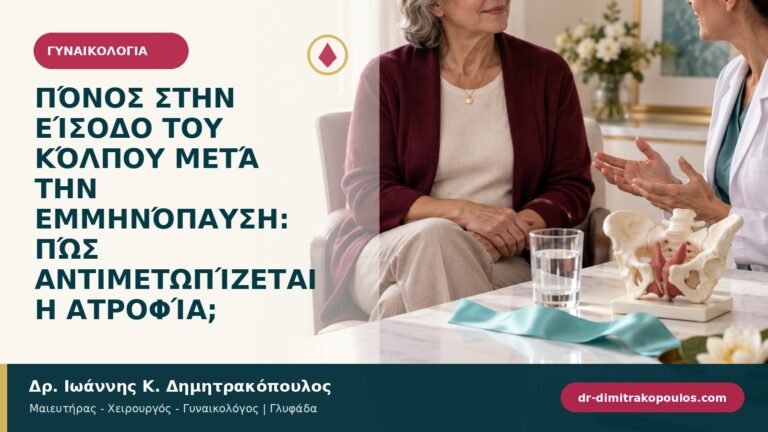 Πόνος στην είσοδο του κόλπου μετά την εμμηνόπαυση: πώς αντιμετωπίζεται η ατροφία;