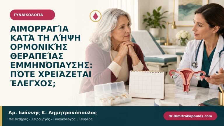 Αιμορραγία κατά τη λήψη ορμονικής θεραπείας εμμηνόπαυσης: πότε χρειάζεται έλεγχος;