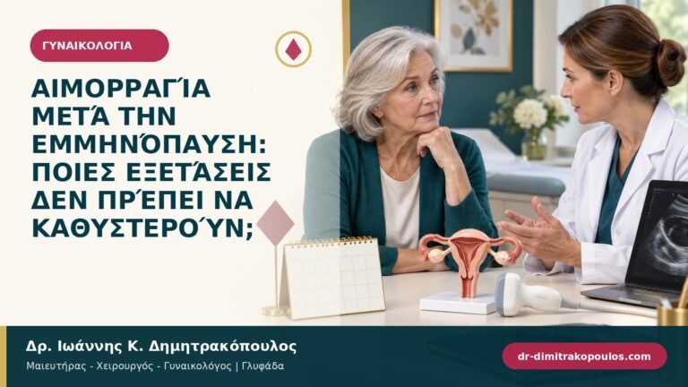 Αιμορραγία μετά την εμμηνόπαυση: ποιες εξετάσεις δεν πρέπει να καθυστερούν;