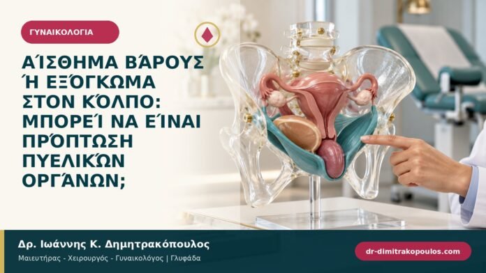 Αίσθημα βάρους ή εξόγκωμα στον κόλπο: μπορεί να είναι πρόπτωση πυελικών οργάνων;