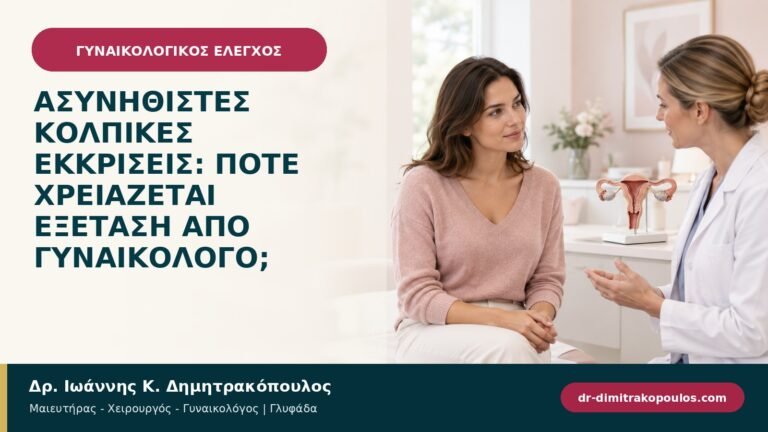 Ασυνήθιστες κολπικές εκκρίσεις: πότε χρειάζεται εξέταση από γυναικολόγο;