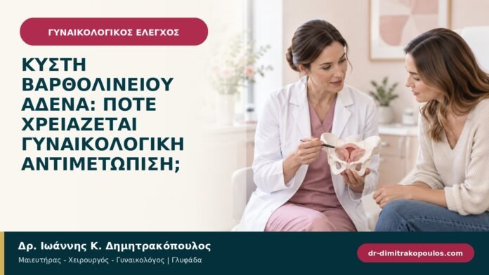 Κύστη Βαρθολινείου αδένα: πότε χρειάζεται γυναικολογική αντιμετώπιση; Κύστη Βαρθολινείου αδένα: πότε χρειάζεται γυναικολογική αντιμετώπιση;