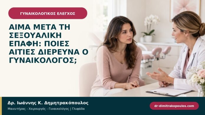 Αίμα μετά τη σεξουαλική επαφή: ποιες αιτίες διερευνά ο γυναικολόγος; Αίμα μετά τη σεξουαλική επαφή: ποιες αιτίες διερευνά ο γυναικολόγος;
