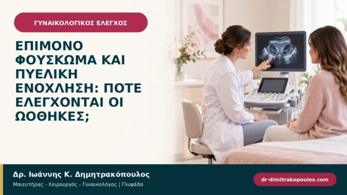 Επίμονο φούσκωμα και πυελική ενόχληση: πότε ελέγχονται οι ωοθήκες;