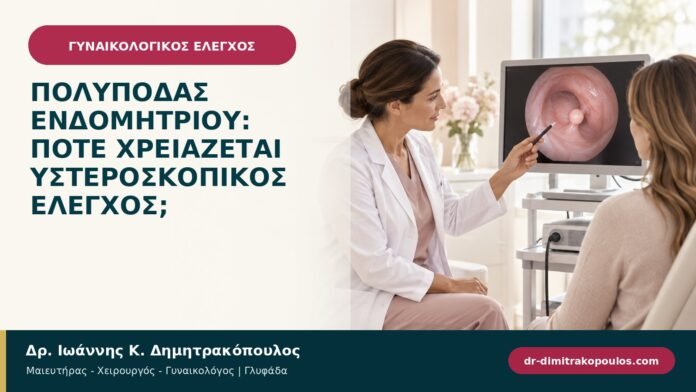 Πολύποδας ενδομητρίου: πότε χρειάζεται υστεροσκοπικός έλεγχος;
