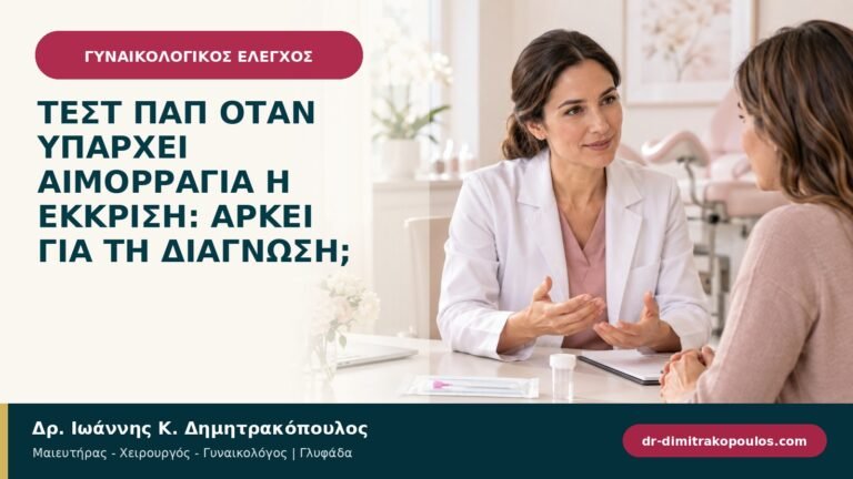 Τεστ Παπ όταν υπάρχει αιμορραγία ή έκκριση: αρκεί για τη διάγνωση;