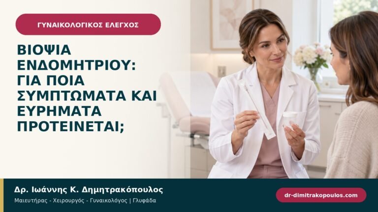 Βιοψία ενδομητρίου: για ποια συμπτώματα και ευρήματα προτείνεται;