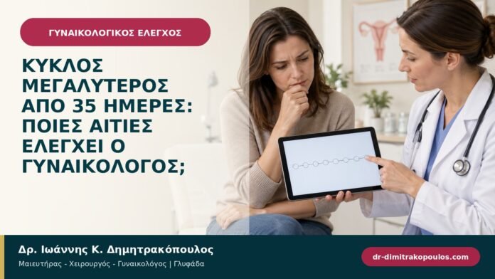 Κύκλος μεγαλύτερος από 35 ημέρες: ποιες αιτίες ελέγχει ο γυναικολόγος; Κύκλος μεγαλύτερος από 35 ημέρες: ποιες αιτίες ελέγχει ο γυναικολόγος;