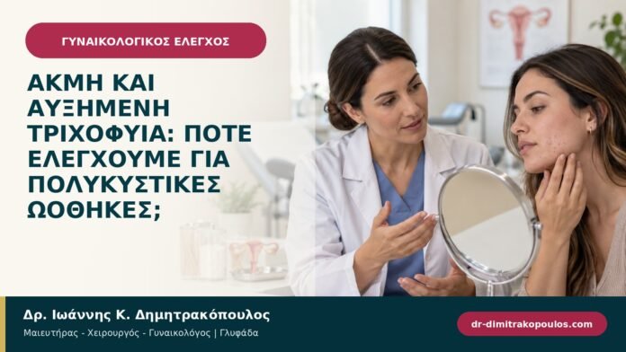 Ακμή και αυξημένη τριχοφυΐα: πότε ελέγχουμε για πολυκυστικές ωοθήκες; Ακμή και αυξημένη τριχοφυΐα: πότε ελέγχουμε για πολυκυστικές ωοθήκες;