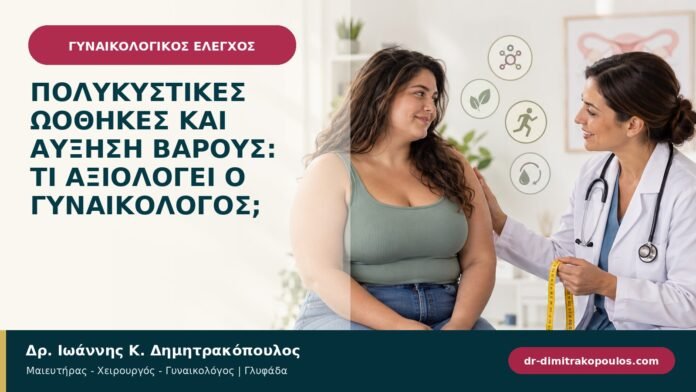 Πολυκυστικές ωοθήκες και αύξηση βάρους: τι αξιολογεί ο γυναικολόγος; Πολυκυστικές ωοθήκες και αύξηση βάρους: τι αξιολογεί ο γυναικολόγος;