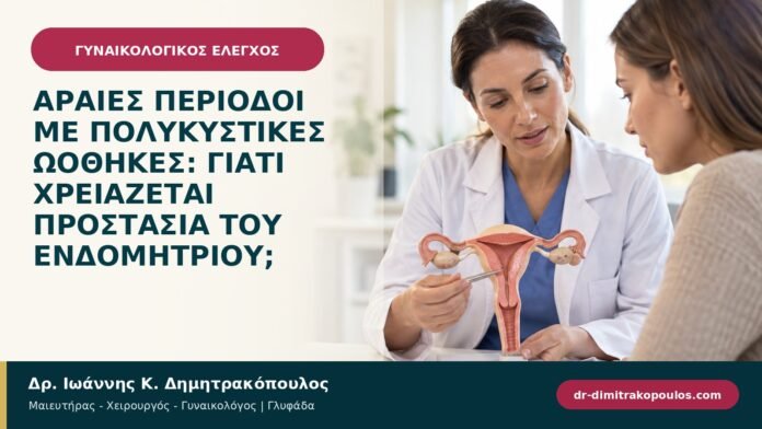 Αραιές περίοδοι με πολυκυστικές ωοθήκες: γιατί χρειάζεται προστασία του ενδομητρίου;