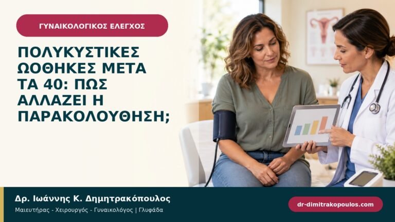 Πολυκυστικές ωοθήκες μετά τα 40: πώς αλλάζει η παρακολούθηση;