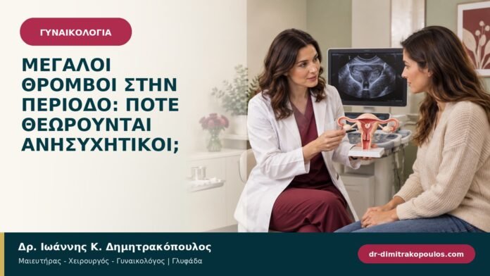 Μεγάλοι θρόμβοι στην περίοδο: πότε θεωρούνται ανησυχητικοί;