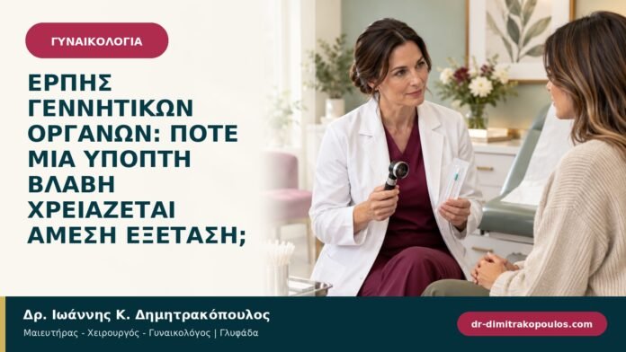 Έρπης γεννητικών οργάνων: πότε μια ύποπτη βλάβη χρειάζεται άμεση εξέταση;