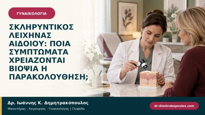 Σκληρυντικός λειχήνας αιδοίου: ποια συμπτώματα χρειάζονται βιοψία ή παρακολούθηση;
