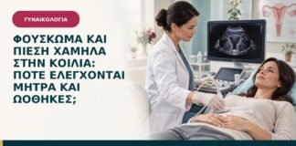 Φούσκωμα και πίεση χαμηλά στην κοιλιά: πότε ελέγχονται μήτρα και ωοθήκες;