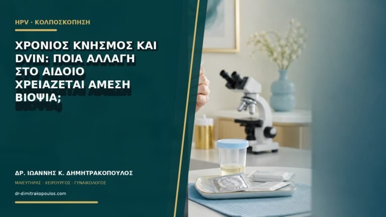 Χρόνιος κνησμός και dVIN: ποια αλλαγή στο αιδοίο χρειάζεται άμεση βιοψία;