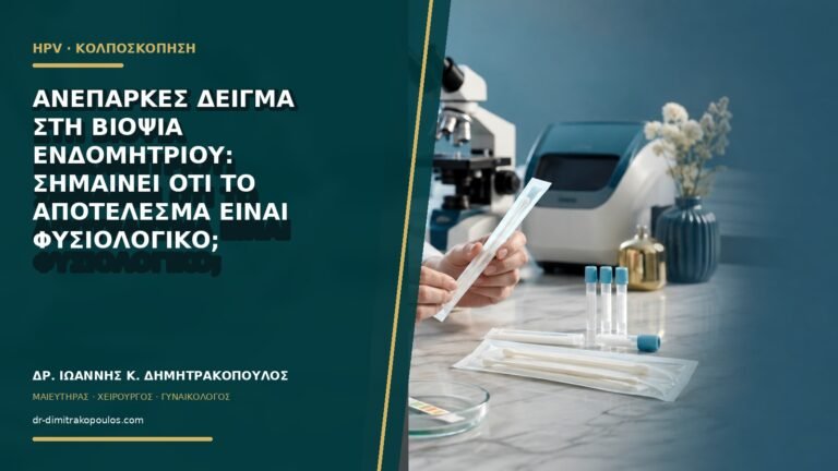 Ανεπαρκές δείγμα στη βιοψία ενδομητρίου: σημαίνει ότι το αποτέλεσμα είναι φυσιολογικό;
