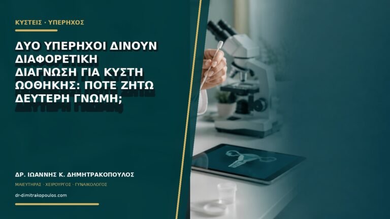 Δύο υπέρηχοι δίνουν διαφορετική διάγνωση για κύστη ωοθήκης: πότε ζητώ δεύτερη γνώμη;