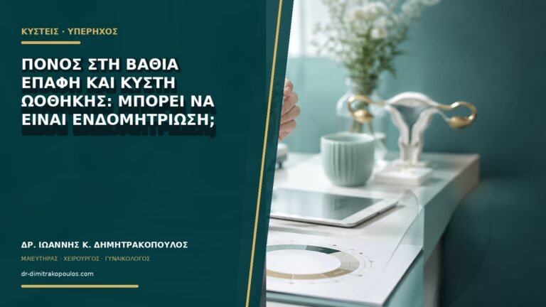 Πόνος στη βαθιά επαφή και κύστη ωοθήκης: μπορεί να είναι ενδομητρίωση;