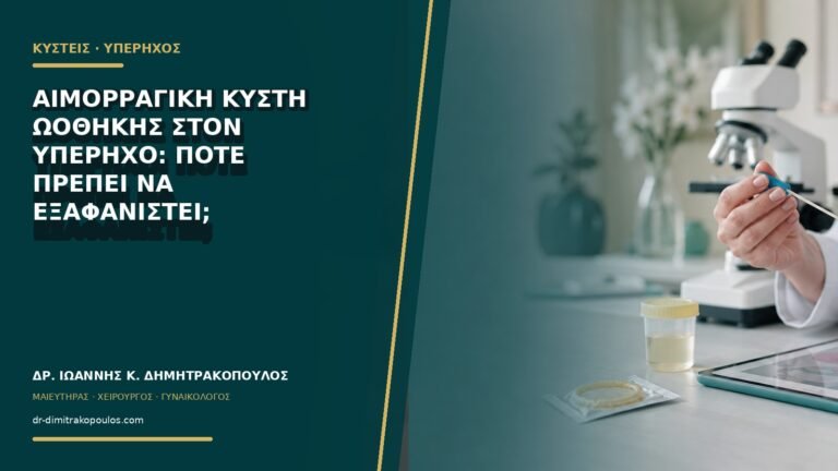 Αιμορραγική κύστη ωοθήκης στον υπέρηχο: πότε πρέπει να εξαφανιστεί;