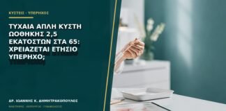 Τυχαία απλή κύστη ωοθήκης 2,5 εκατοστών στα 65: χρειάζεται ετήσιο υπέρηχο;