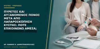 Πυρετός και αυξανόμενος πόνος μετά από λαπαροσκόπηση κύστης: πότε επικοινωνώ άμεσα;