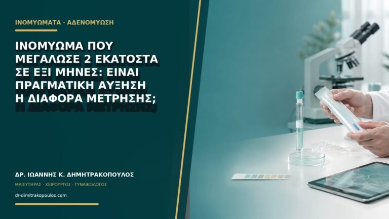 Ινομύωμα που μεγάλωσε 2 εκατοστά σε έξι μήνες: είναι πραγματική αύξηση ή διαφορά μέτρησης;