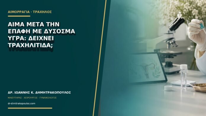 gynaikologikes-ypiresies-b70-13 Αίμα μετά την επαφή με δύσοσμα υγρά: δείχνει τραχηλίτιδα;