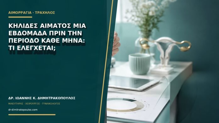 Κηλίδες αίματος μία εβδομάδα πριν την περίοδο κάθε μήνα: τι ελέγχεται;