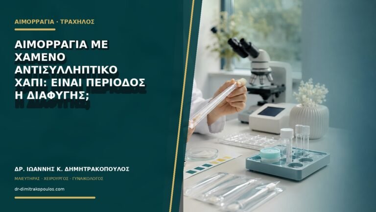 Αιμορραγία με χαμένο αντισυλληπτικό χάπι: είναι περίοδος ή διαφυγής;