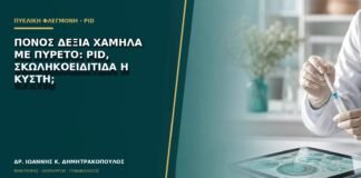 Πόνος δεξιά χαμηλά με πυρετό: PID, σκωληκοειδίτιδα ή κύστη;