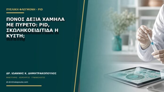 Πόνος δεξιά χαμηλά με πυρετό: PID, σκωληκοειδίτιδα ή κύστη;