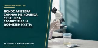 Πόνος αριστερά χαμηλά με κολπικά υγρά: είναι σαλπιγγίτιδα ή ωοθηκική κύστη;