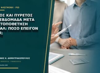 Πόνος και πυρετός μία εβδομάδα μετά την τοποθέτηση σπιράλ: πόσο επείγον είναι;