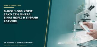 Β-hCG 1.500 χωρίς σάκο στη μήτρα: είναι νωρίς ή πιθανή έκτοπη;