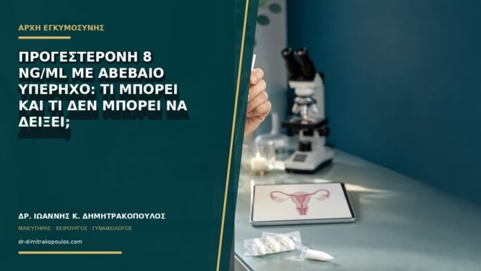 Προγεστερόνη 8 ng/mL με αβέβαιο υπέρηχο: τι μπορεί και τι δεν μπορεί να δείξει;